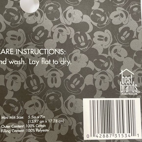 Disney Mickey Mouse & Minnie Mouse Oven Mitts Set Kitchen Pot Holders Christmas - Picture 16 of 16